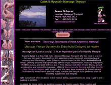 Tablet Screenshot of catskillmountainmassage.com